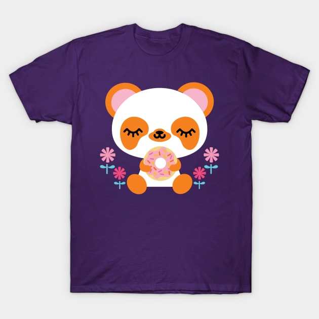 Panda Donut T-Shirt by BoredInc